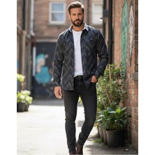 Yusgos Uzun Kollu Desenli Pamuklu Regular Fit Erkek Likralı Kışlık Gömle