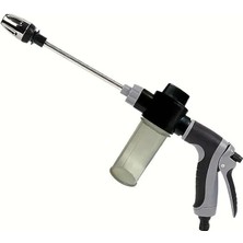 Sevimle Store Yüksek Basınçlı Hazneli Köpüklü Araç Oto Yıkama Bahçe Sulama Ilaçlama Su Tabancası Ayarlanabilir Başlık Deterjan Ilaç Hazneli