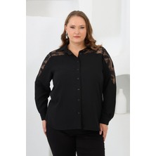 Gör&Sin Kadın Gömlek O6777 Siyah