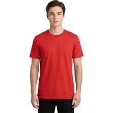 Trender  Süprem O Yaka Erkek T-Shirt 2020-1 Kırmızı