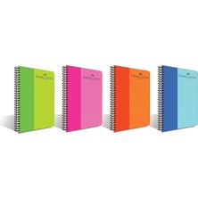 Sevimle Store Spiralli Defter, 100 Yaprak, 70G Kağıt, A4, Çizgili, 500 Mikron Pp Kapak, Dayanıklı ve Çevre Dostu, Asorti Renkler