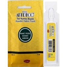 Sevimle Store Toz Kumaş Boyası 13 gr Haki Yeşil