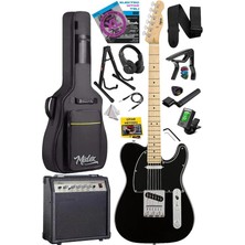 Sevimle Store TLX-50BK-30AMP Tele Kasa Maple Klavye 2 Single-Coil 30W Amfili Elektro Gitar