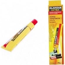 Glamour Extra Kumaş Tekstil Çok Amaçlı Yapıştırıcı Glamor 30 gr Sarı Renkli
