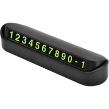 Sevimle Store Fosforlu Acılır Kapanabilir Numaratör Ön Torpido Üstü Telefon Numarası Göstergesi Araba Numaratör Aç Kapa