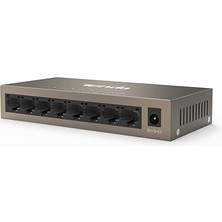 Sevimle Store Lan Switch 8 Port Gigabit Ağ Anahtarı Ethernet Dağıtıcı (Tak ve Çalıştır Ethernet Anahtarı, Yönetilmez, Fansız, Metal Gövde) (TEG1008M)