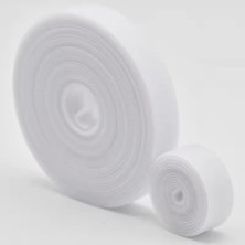 Sevimle Store Kablo Düzenleyici, Cırt Cırtlı Kablo Sabitleyici, 5 Metre x 1 cm (Beyaz)