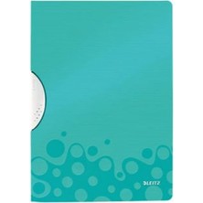 Sevimle Store 41850051 Wow A4 Colorclip Sıkıştırmalı Dosya, Metalik Buz Mavisi