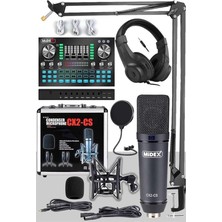 Sevimle Store Stüdyo Ekipmanları Private Paket-4 Cx2 Mikrofon VS20 Ses Kartı Stüdyo Kayıt Seti