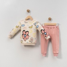 NEU KIDS Papatya Baskılı Kız Alt Üst Takım