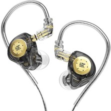 Sevimle Store Edxpro Kz Edx Kulak Içi Monitör, Hifi Stereo Sahne/stüdyo Iem Gürültü Yalıtımlı Spor Kulaklık/kulaklık/kulaklık/müzisyen Odyofili Için Çıkarılabilir Kablolu (Mikrofonsuz, Yarı Saydam Siyah)