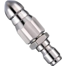 Sevimle Store Basınçlı Yıkama Kanalizasyon Jetter Nozulu, Boşaltma Jet Nozulu, Kanalizasyon Temizleme Nozulu, 6 Geri Delikli ve 1 Ileri Delikli, 1/4 Inç Hızlı Konnektör, 5000 Psı, Temizlik Uygulamaları Için