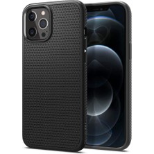 Sevimle Store iPhone 12 Pro Max ile Uyumlu Kılıf Liquid Air Matte Black - ACS01617