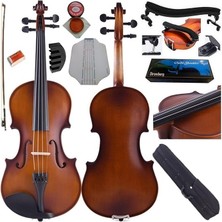 Sevimle Store Keman - Mat Yastık + Susturucu + Kılavuz Yetişkin Kemanı