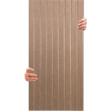 Sevimle Store Akustik ve Dekoratif Lambiri Desenli Keçe Panel 45X90 cm / 2 Adet / 0,81 M² Bej