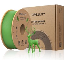 Sevimle Store Resmi 3D Yazıcı Filamenti, Hyper Pla Filament, Creality Yüksek Hızlı Baskı Için, Uzun Ömürlü ve Dayanıklı, Düz, Taşma Performansı, Ölçü Hassasiyeti +/- 0,03 Mm, 1 Kg/makara,yeşil