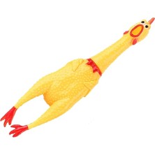 Sevimle Store Home Çığlık Tavuk Oyuncak Sarı Kauçuk Squaking Tavuk Oyuncak Yenilik ve Dayanıklı Kauçuk Tavuk Stres Giderici Yetişkinler Çocuklar Için Komik Güvenlik Oyuncak Evcil Hayvanlar (30 Cm)