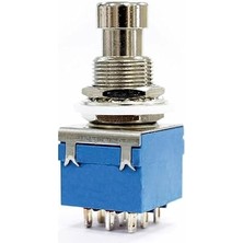 Sevimle Store On/on/off 3lü Anahtar Ac 250V 3A 9 Pin Switch Anlık Basmalı Buton Ayak Pedal Elektro Gitar Efekt Kutusu Mandallama