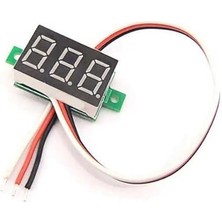 Sevimle Store Mini Dijital Voltmetre Dc 0-100V 0.28 Inç Kırmızı