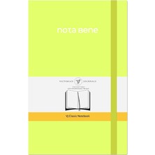 Sevimle Store Journals Nota Bene Classic Esnek Kapak Defter 13X21 cm (Sarı)