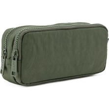 Sevimle Store 01105 Krinkıl Kumaş Kalem Kutusu Haki Yeşil