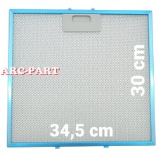 ARC-PART Arçelik Ade 606 B Beyaz Davlumbaz Alüminyum Filtre 34,5X30 cm
