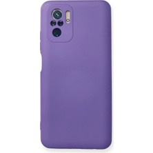 Redmi Note 10 Kılıf Nano Içi Kadife Silikon - Mor