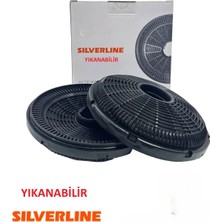 ARC-PART Silverline 3444-3445 Davlumbaz Yıkanabilir Karbon Filtre - 1 Takım (2 Adet)