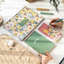 Sevimle Store A4 Haftalık ve Günlük 3’lü Masaüstü Süresiz Planlayıcı Set – Çiçekler