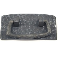 Antika Tarz Dekoratif Pirinç Otantik Dövme Kapı Kulbu - 45X90 Mm, Oksit