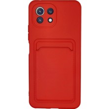 Mi 11 Kılıf Kelvin Kartvizitli Silikon - Kırmızı
