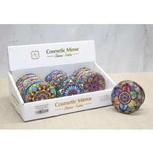 Taşlı Yuvarlak El Aynası Kalın ALK3757