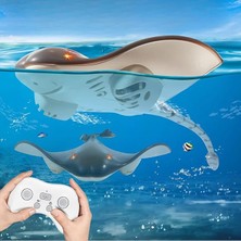 Sevimle Store Kumandalı Vatoz Balığı Su Geçirmez Şarjlı Işıklı Hareketli Kuyruk Full Fonksiyon Hareketli, Havuz Oyuncakları, 2.4g Yüksek Simülasyonlu Vatoz Sualtı Hayvan Su