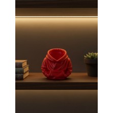 Lowell Home Dekoratif Kırmızı Hoodie Kalemlik 10X10 cm - LO0029-6059L7