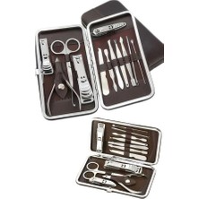 Lowell Home 12 Parça Manikür Pedikür Seti Tırnak Bakımı Nasır Temizleme El Ayak Bakımı - LO0029-609FR3