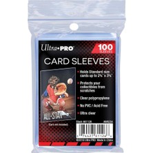 Sevimle Store Pro - 100 Adet Yumuşak Kart Kılıfı 2-5/8" x 3-5/8" - Değerli Spor Kartlarınızı, Oyun Kartlarınızı ve Koleksiyon Ticaret Kartlarınızı Ultra Şeffaf Kart Kılıflarında Koruyun