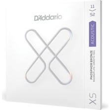 Sevimle Store Gitar Telleri - Xs Fosfor Bronz Kaplamalı Akustik Gitar Telleri - XSAPB1152 - Tuning Stabilitesi ile Daha Fazla Kopma Mukavemeti - 6 Telli Gitar Için - 11-52 Özel Işık