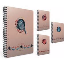 Sevimle Store Taıka Notes Spiralli Sert Kapak Defter 17X24 120 Yaprak Kareli
