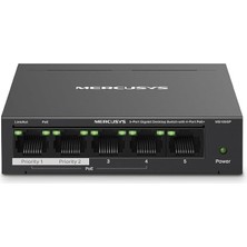 Sevimle Store MS105GP, 5-Port Gigabit Desktop Switch With 4-Port Poe+