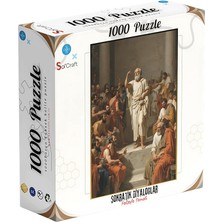 Sevimle Store Craft 1000 Parça Puzzle Yunan Dönemi Sanat Eseri, Antik Felsefe Temalı Sokratik Diyaloglar