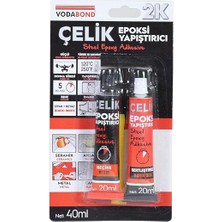 Sevimle Store Seramik Ahşap Metal Plastik Cam Çelik Epoksi Yapıştırıcı 20+20 ml
