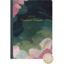 Sevimle Store Color Keten Ciltli Süresiz Planlayıcı Yeşil 17X24