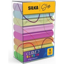 Sevimle Store Curved Rainbow Silgi, 8'li, Sg.51