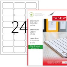 Sevimle Store TW-2024 Lazer Postalama, Davetiye, Kargo Işleri Için Her Pakette 100 Sayfa Etiket, Beyaz