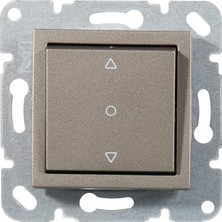 Sevimle Store Novella/trenda Antrasit Tek Düğ Jaluzi Mekanizma+Düğme Kapak Çabuk Bağlanti