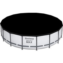 Sevimle Store 5,49M Pvc Havuz Örtüsü 549 cm Çapındaki Yuvarlak Yer Üstü Havuzlar Için 555 cm Çap