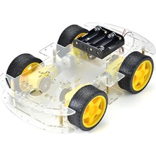 Sevimle Store Rex Chassis Serisi 4WD Çok Amaçlı Mobil Robot Platformu - Şeffaf