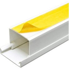 Sevimle Store 2 Metre (60X40MM) Kendinden Yapışkanlı Klima Borusu Gizleyici Kablo Kanalı | 2m (5 Adet x 40CM) Kablo Gizleyici