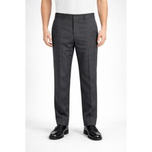 Yazı Caserta Klasik Fit Likralı Erkek Kanvas Pantolon - 7514