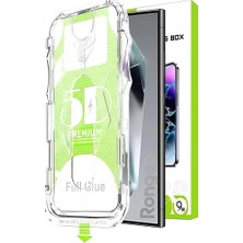 Sevimle Store Samsung Galaxy S24 Ultra Için Kolay Kurulum Ekran Koruyucu Otomatik Toz Toplayan Hava Kabarcığı Bırakmayan Dokunmatiği ve Görüntü Kalitesini Etkilemeyen Ekranı Tam Kaplayan Cam Koruyucu